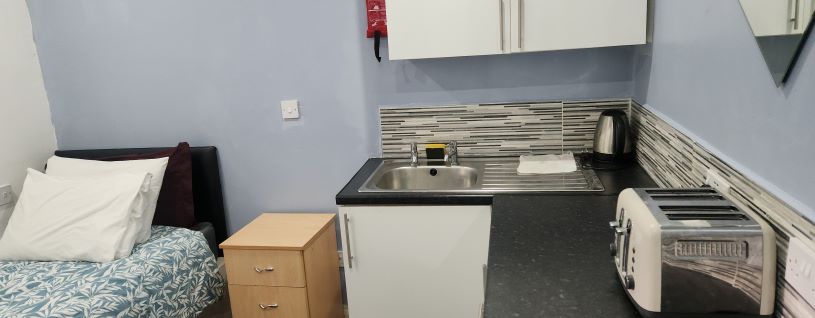 Modern self-contained flat with comfortable living space